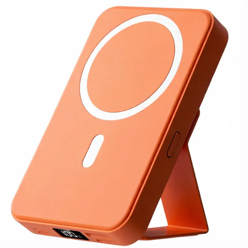 10000Mah Magnetic Power Bank – Portable Charger with Foldable Stand, LED Digital Display, Charge Iphone & Android Devices Simultaneously Summerwins