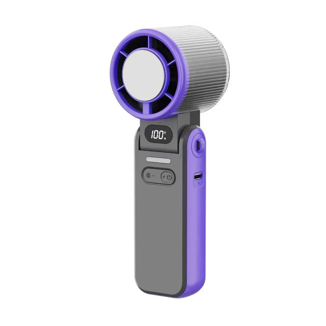 Portable Handheld Turbo Fan 15 hour battery life indicator