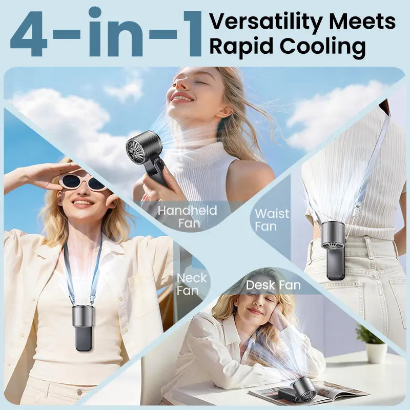 Portable Handheld Turbo Fan white colour variant