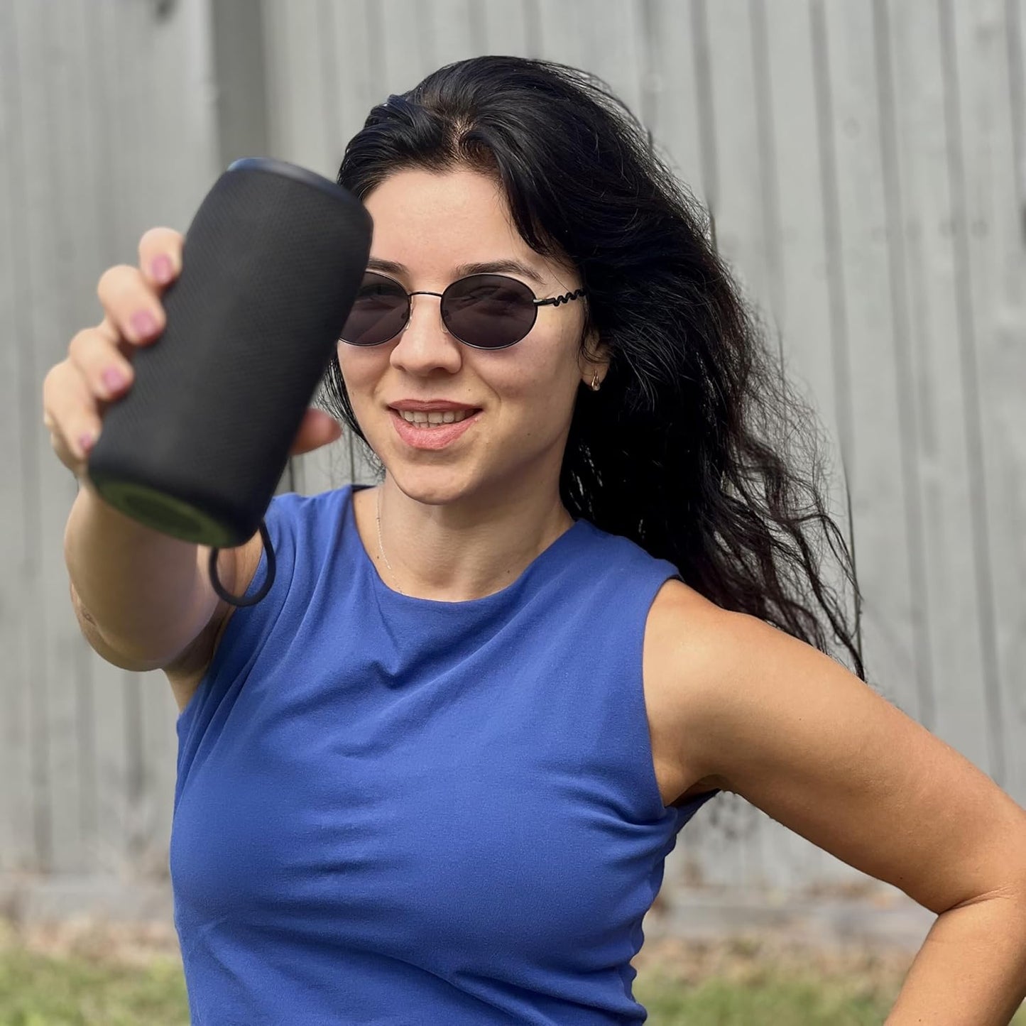 Mega Magnaboom Small Bluetooth Speaker | Portable 5.0 Bluetooth Waterproof Speaker | Wireless, LED Lights, Enhanced Bass, Indoor/Outdoor Parties and Travel